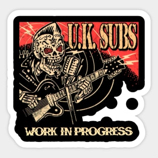 UK SUBS BAND Sticker